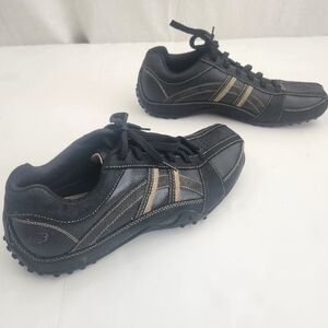 Sketchers Stylish Black and Tan Athletic Shoes for Men